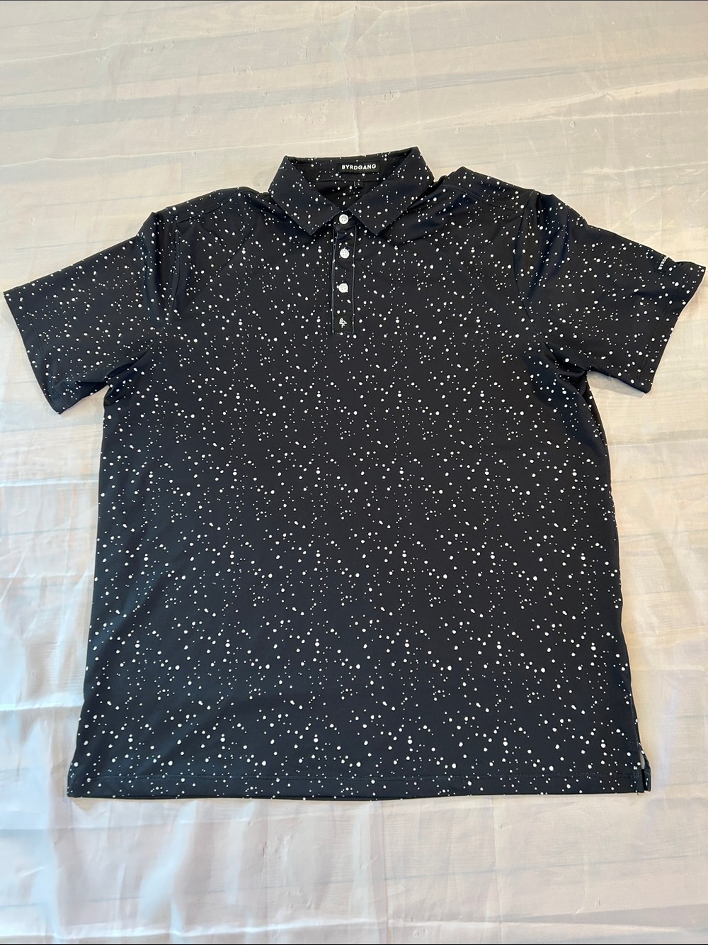 Untitled Black Speckle Polo by